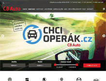 Tablet Screenshot of cb-auto.cz